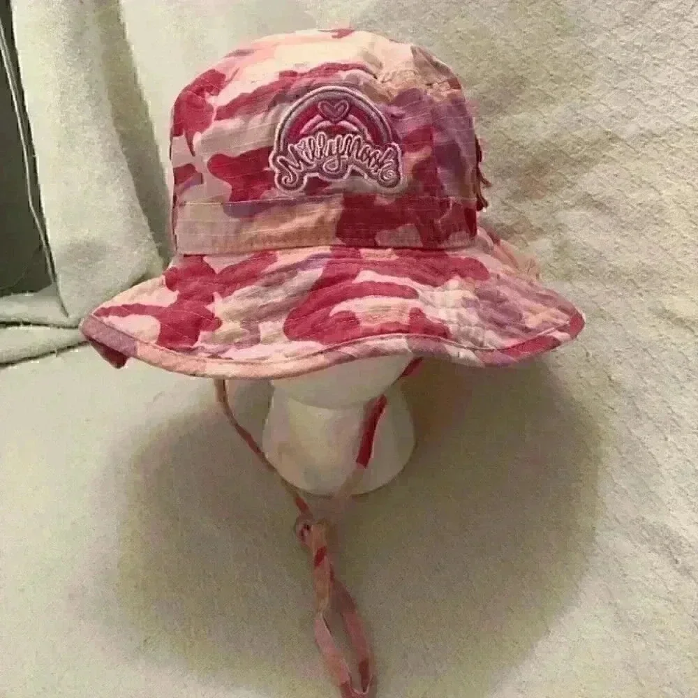 MillyNook Pink Camo Hat with Adjustable Strap
